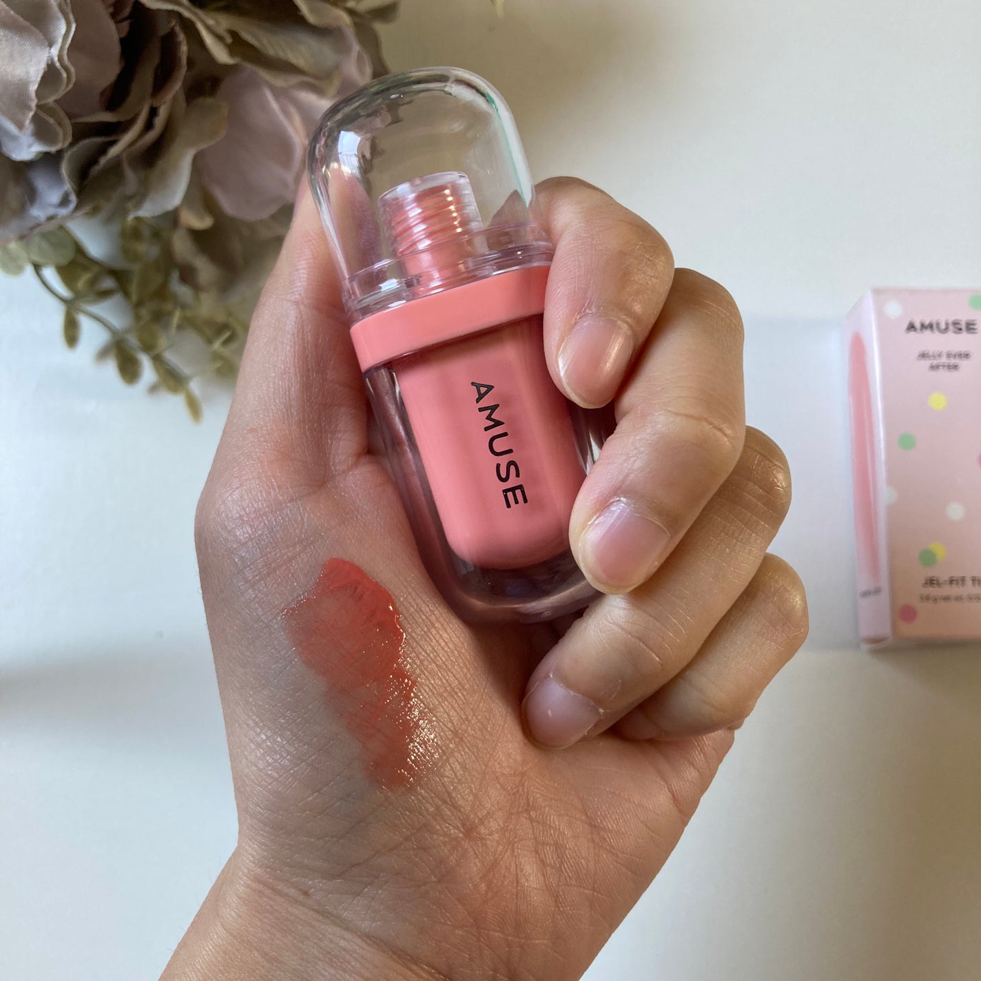 ジェルフィットティント/AMUSE/リップティントを使ったクチコミ(5枚目)