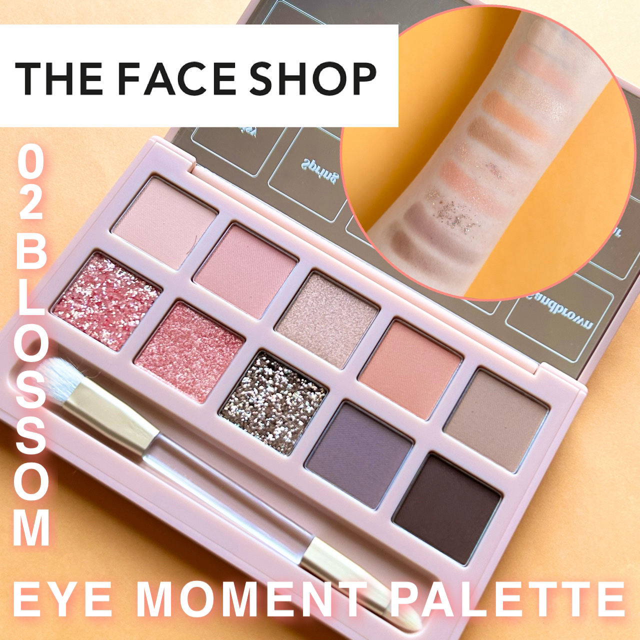 アイモーメント10色パレット 8g/THE FACE SHOP/アイシャドウパレットを使ったクチコミ（1枚目）