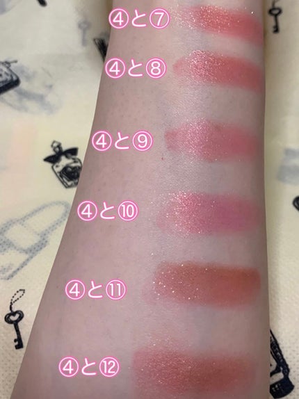 バレンタインボックス3ローズモーメント/VAVI MELLO/アイシャドウパレットを使ったクチコミ(3枚目)