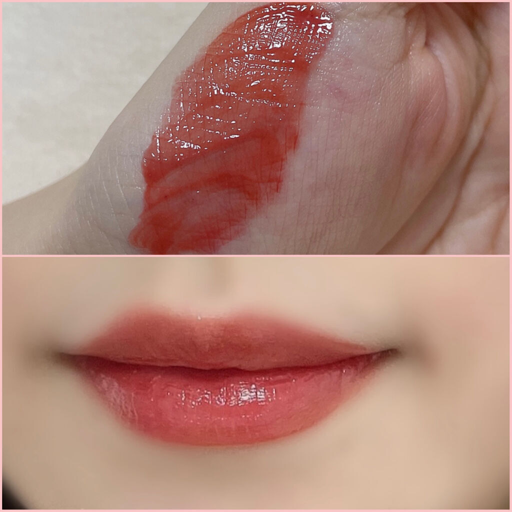 ウォーターリフレクティングリップティント/INTO U/リップティントを使ったクチコミ（2枚目）