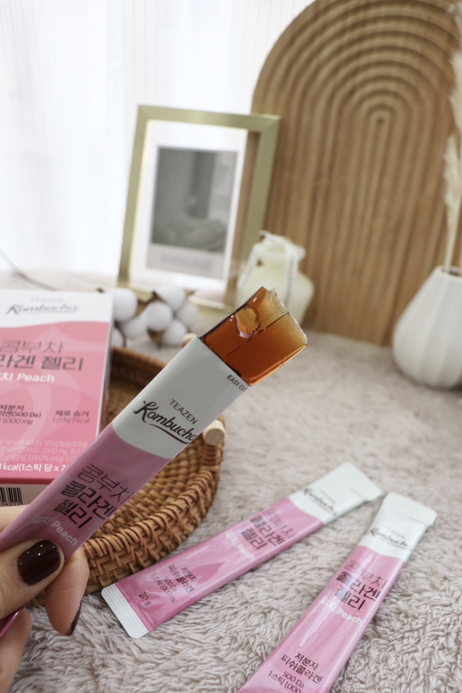 コラーゲンゼリーピーチ/TEAZEN/ドリンクを使ったクチコミ（2枚目）