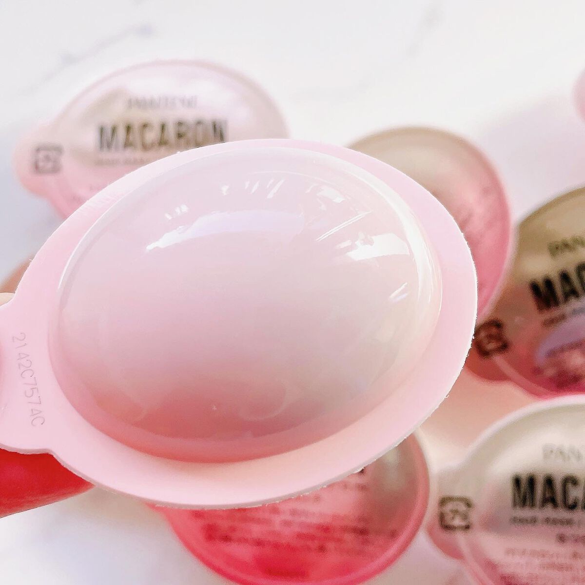 パンテーンマカロン ヘアマスク 色つやリッチ/パンテーン/ヘアマスク・ヘアパックを使ったクチコミ(6枚目)