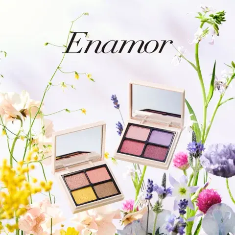 【春コスメ2024】Enamorからニュアンスカラーアイズの新作“花果実シャドウ”が登場の画像