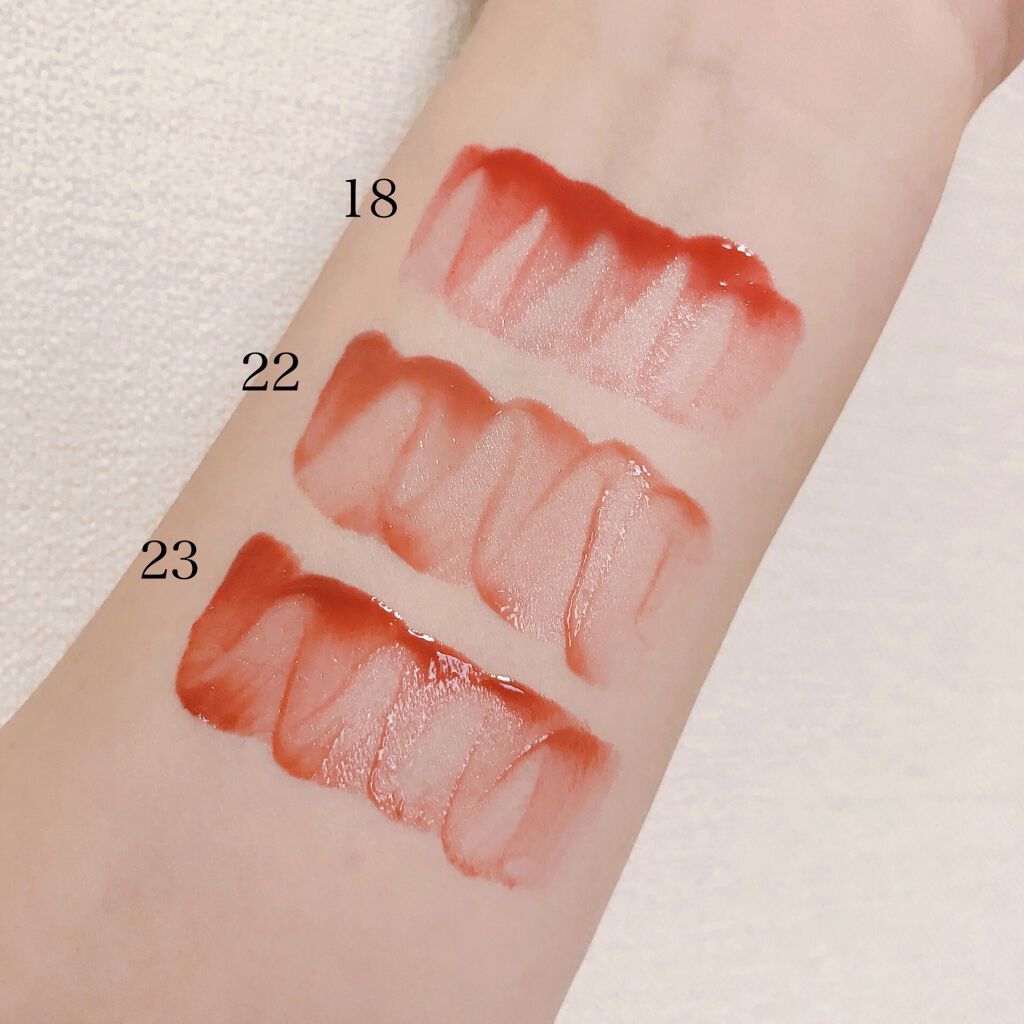 ジューシーラスティングティント/rom&nd/リップティントを使ったクチコミ(4枚目)