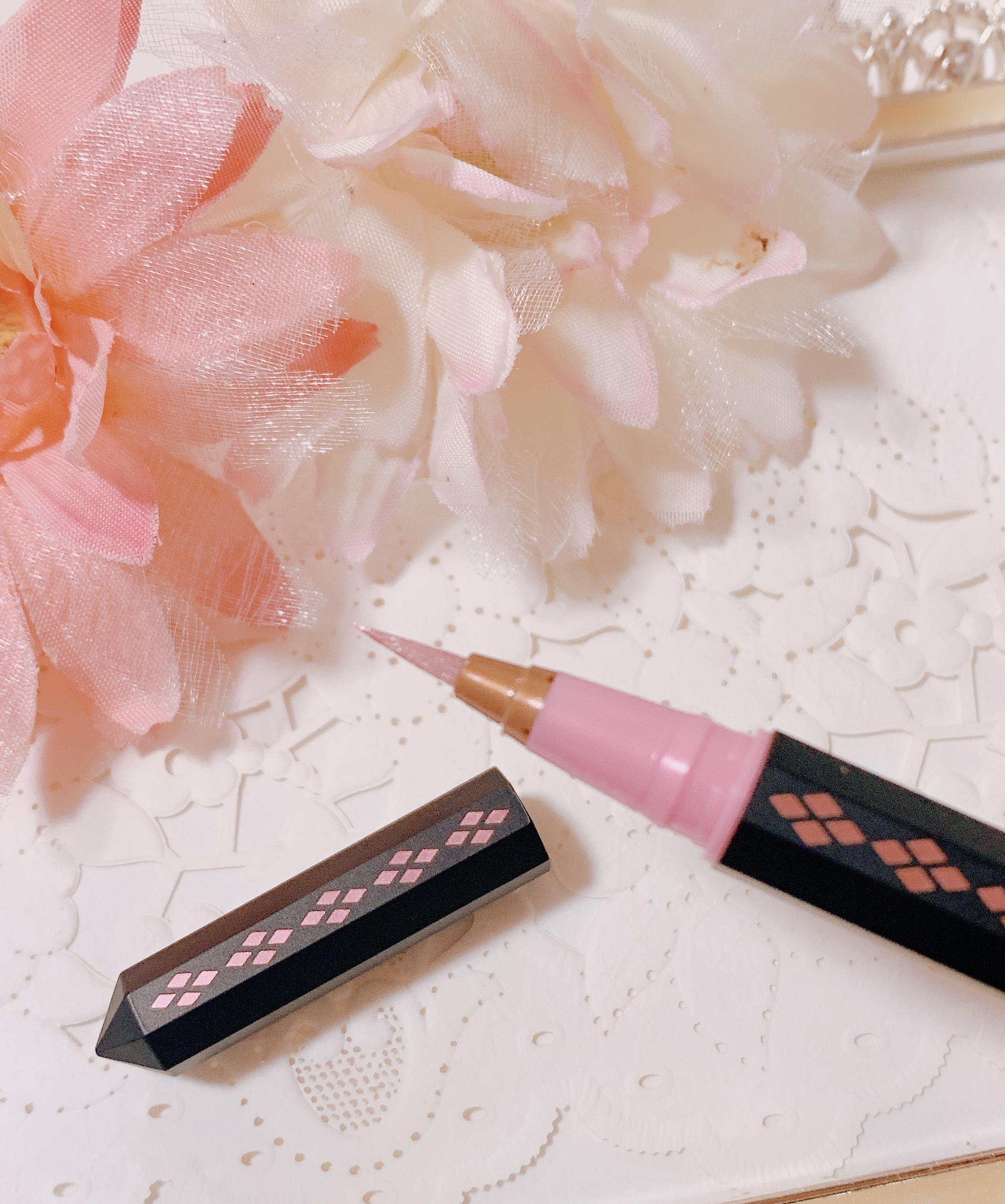 リキッドアイライナー  パールピンク(Pearl Pink)/3650/リキッドアイライナーを使ったクチコミ（2枚目）