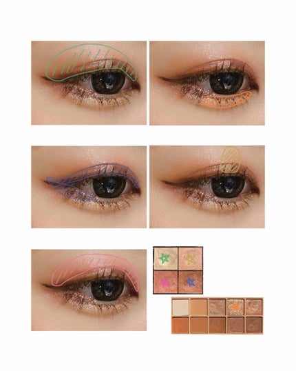 リアルクローズシャドウ/excel/アイシャドウパレットを使ったクチコミ(3枚目)