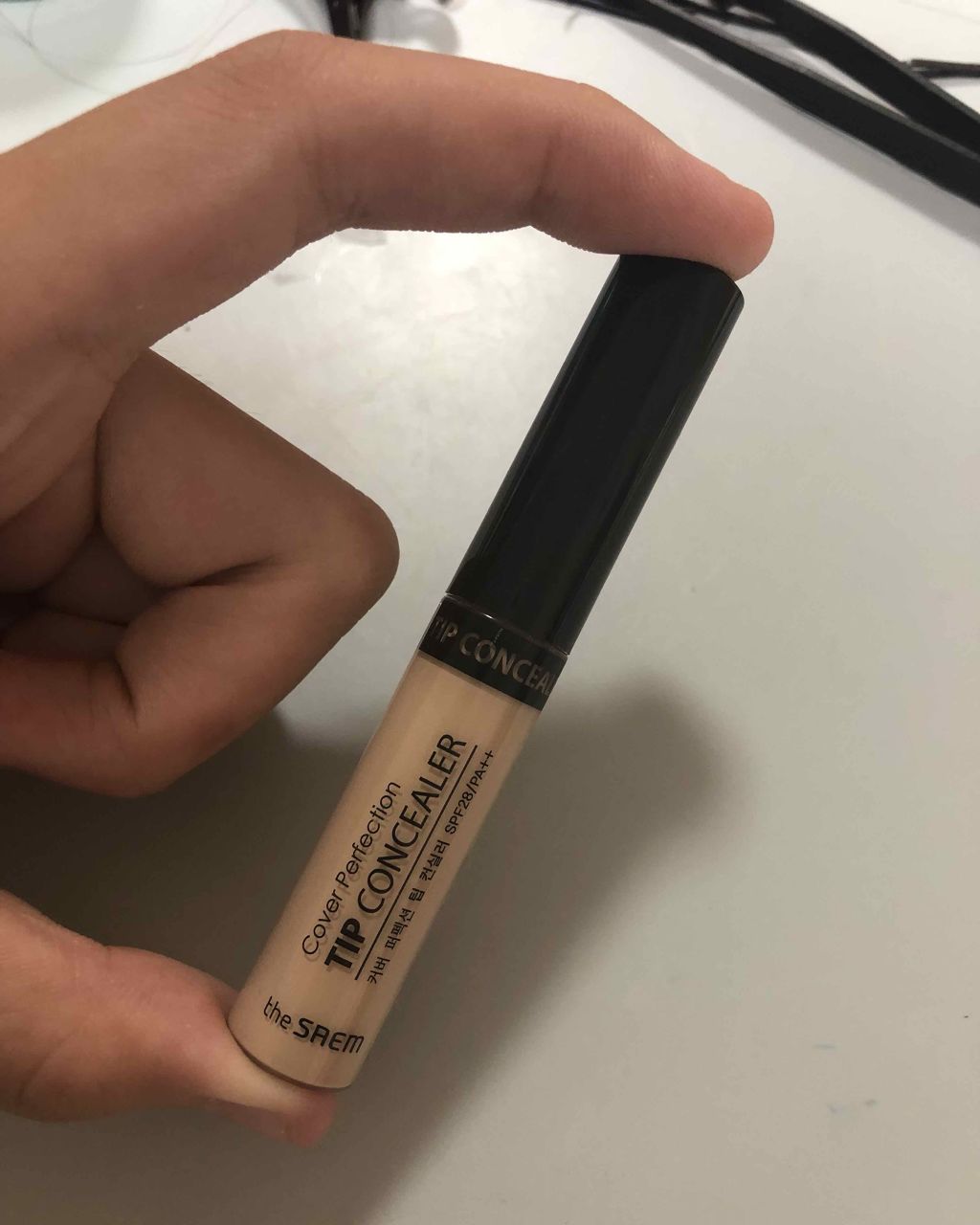 カバーパーフェクション チップコンシーラー/the SAEM/リキッドコンシーラーを使ったクチコミ（1枚目）