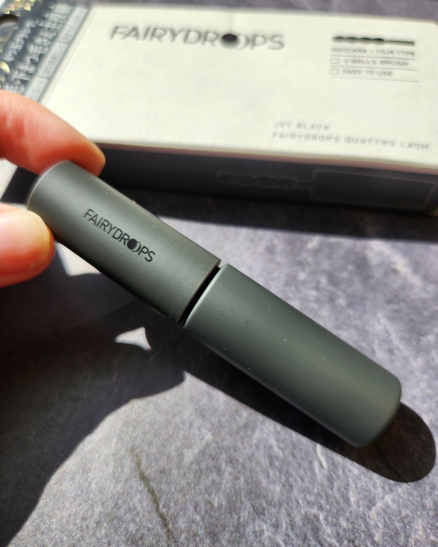 フェアリードロップス クアトロラッシュ（マスカラ フィルムタイプ） JET BLACK/FAIRYDROPS/マスカラを使ったクチコミ（1枚目）