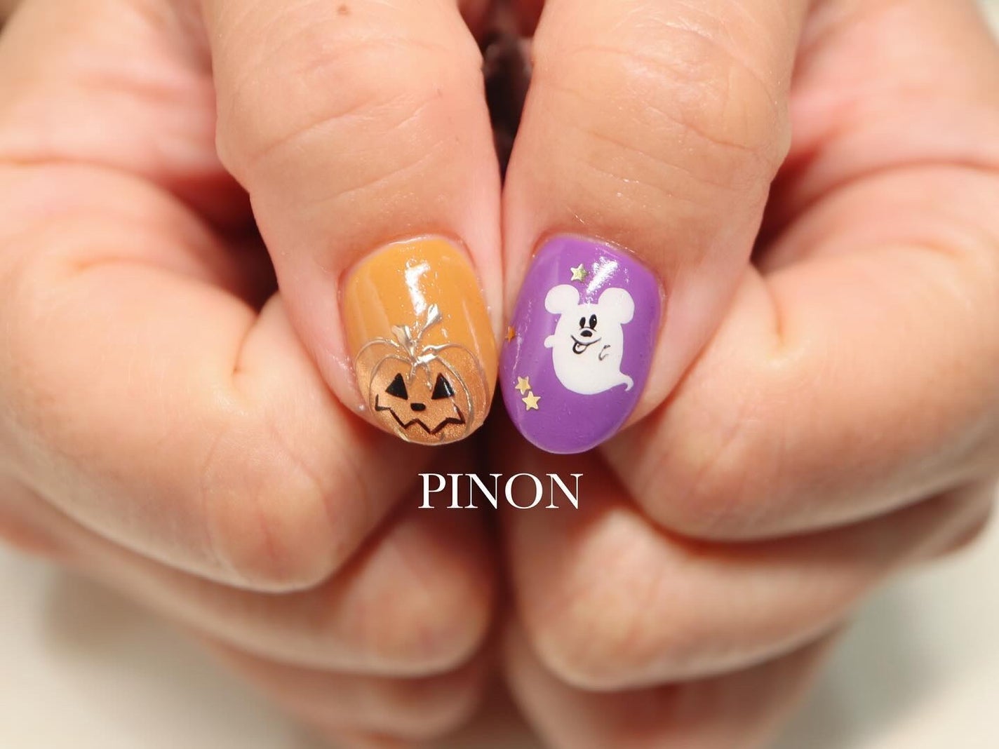 shino on LIPS 「ハロウィンネイル🎃おまかせです☺︎美容師さんなのでポリジェルで..」(2枚目)