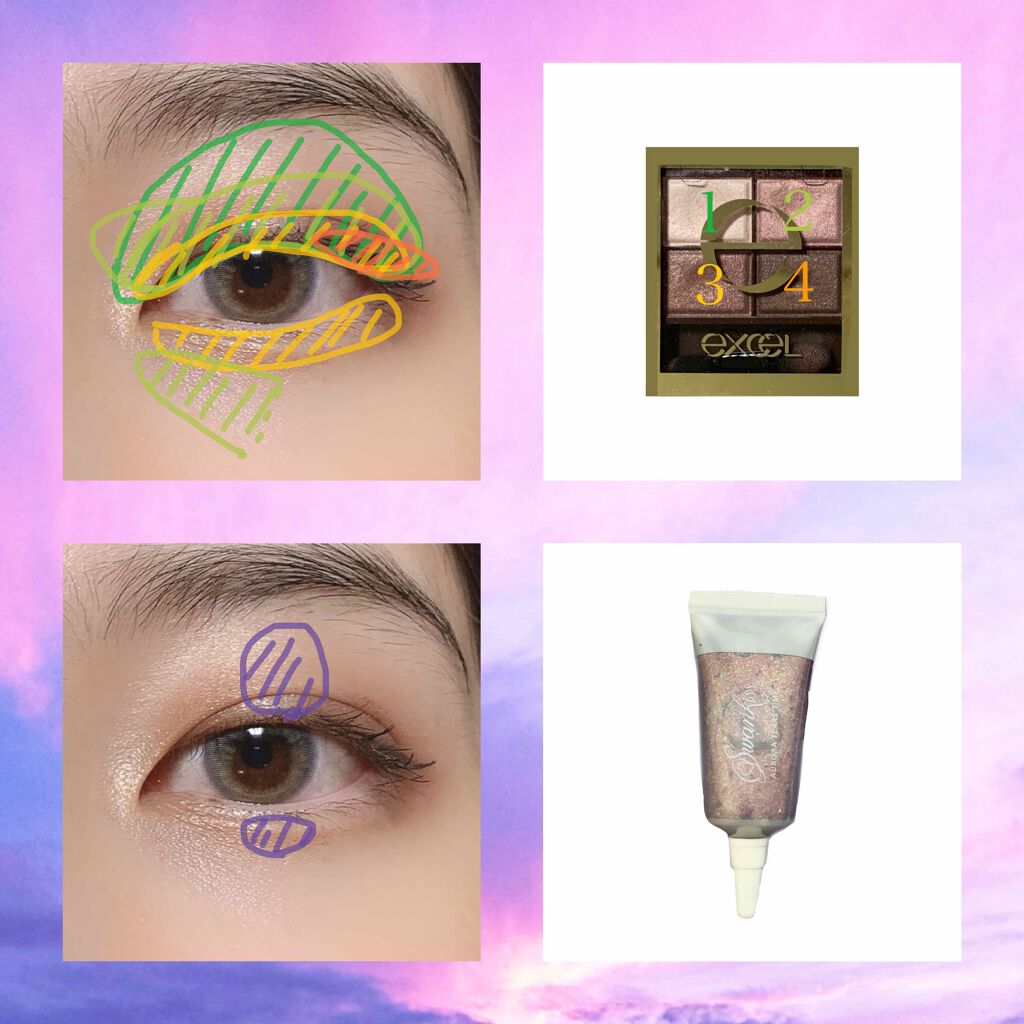 スキニーリッチシャドウ/excel/アイシャドウパレットを使ったクチコミ（1枚目）