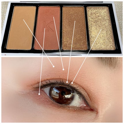 ジャストアイパレット/Laka/アイシャドウパレットを使ったクチコミ(2枚目)