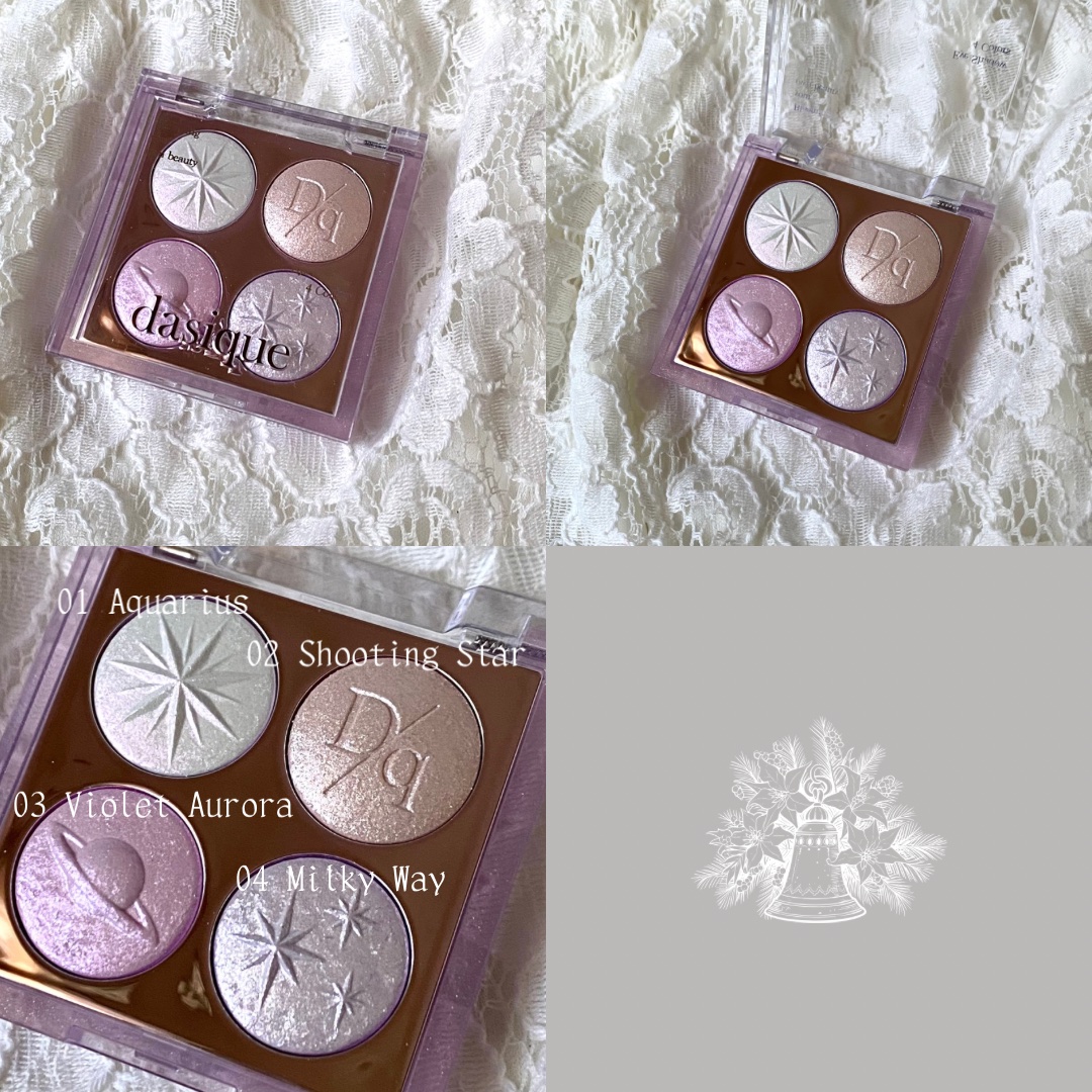 スターリーナイト シャドウパレット 02 オーロラ/dasique/アイシャドウパレットを使ったクチコミ（2枚目）