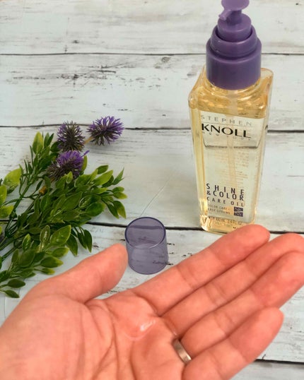 シャイン カラーケア オイル/スティーブンノル ニューヨーク/ヘアオイルを使ったクチコミ(2枚目)