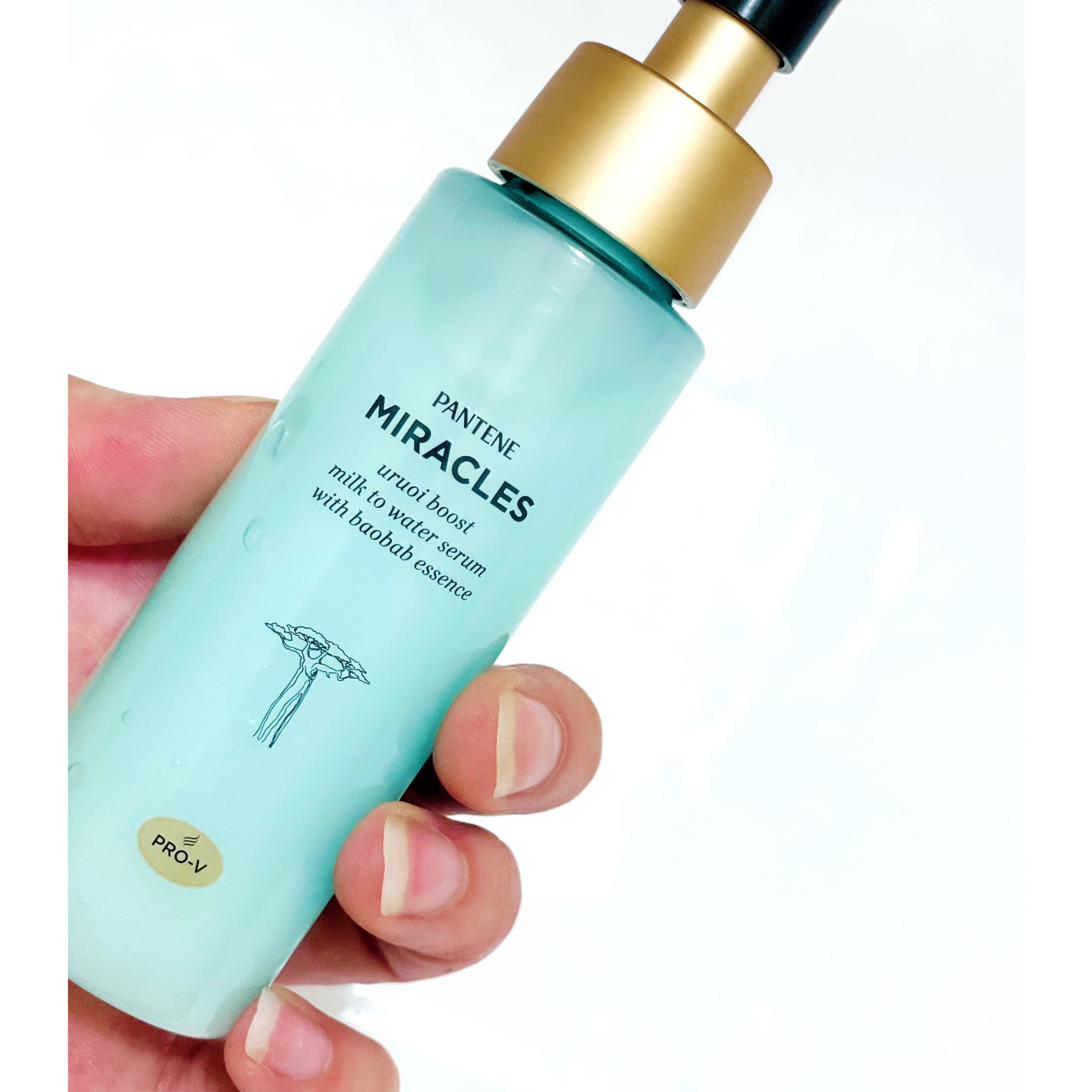 ミラクルズ うるおいブーストミルクウォーターセラム/パンテーン/アウトバストリートメントを使ったクチコミ（3枚目）