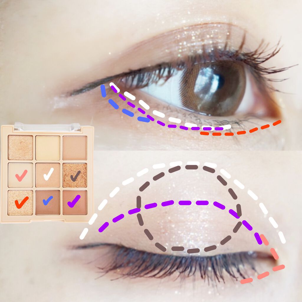 シャドウパレット/dasique/アイシャドウパレットを使ったクチコミ(3枚目)