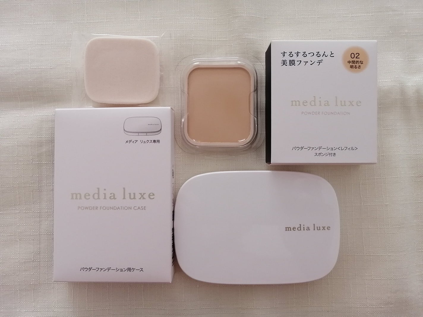 パウダーファンデーション/media luxe/パウダーファンデーションを使ったクチコミ(2枚目)