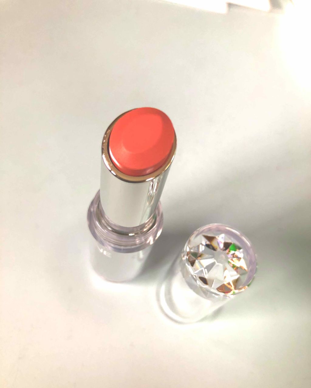 ラスティンググロスリップ/CEZANNE/口紅を使ったクチコミ（2枚目）