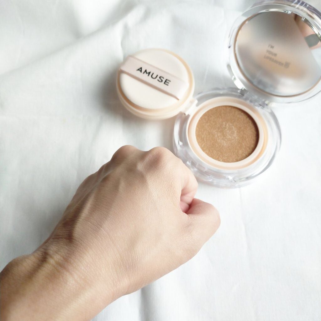 スキンチューンヴィーガンカバークッション/AMUSE/クッションファンデーションを使ったクチコミ(3枚目)