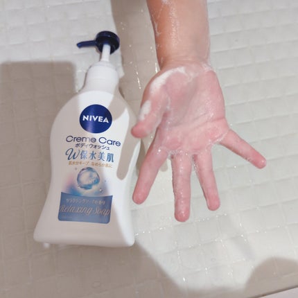 クリームケア ボディウォッシュ W保水美肌 リラクシングソープの香り/ニベア/ボディソープを使ったクチコミ(5枚目)