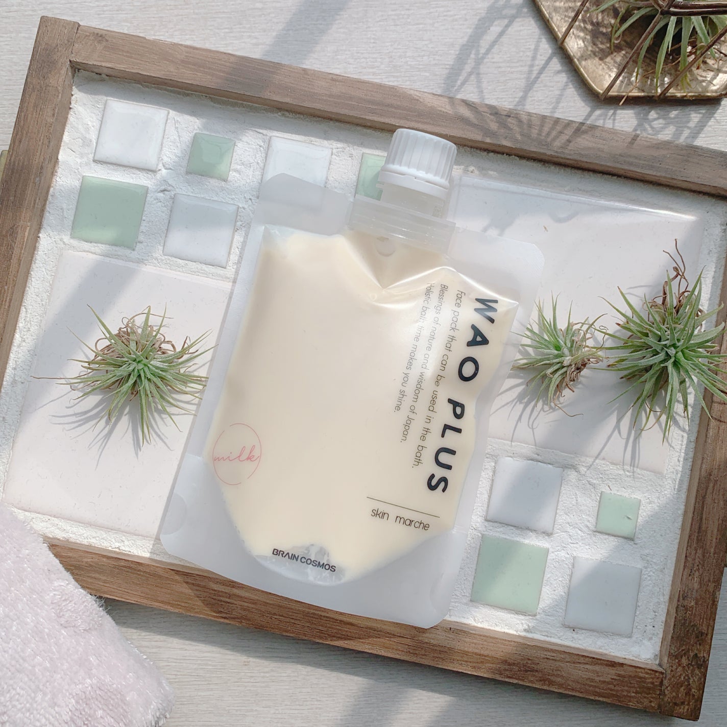 skinmarche WAOPLUS プラントベースミルクブースターマスク/ブレーンコスモス/洗い流すパック・マスクを使ったクチコミ(1枚目)