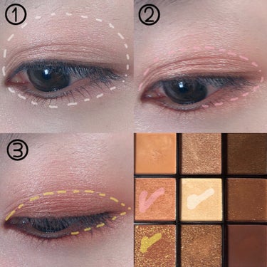 UR GLAM　BLOOMING EYE COLOR PALETTE/U R GLAM/アイシャドウパレットを使ったクチコミ（3枚目）