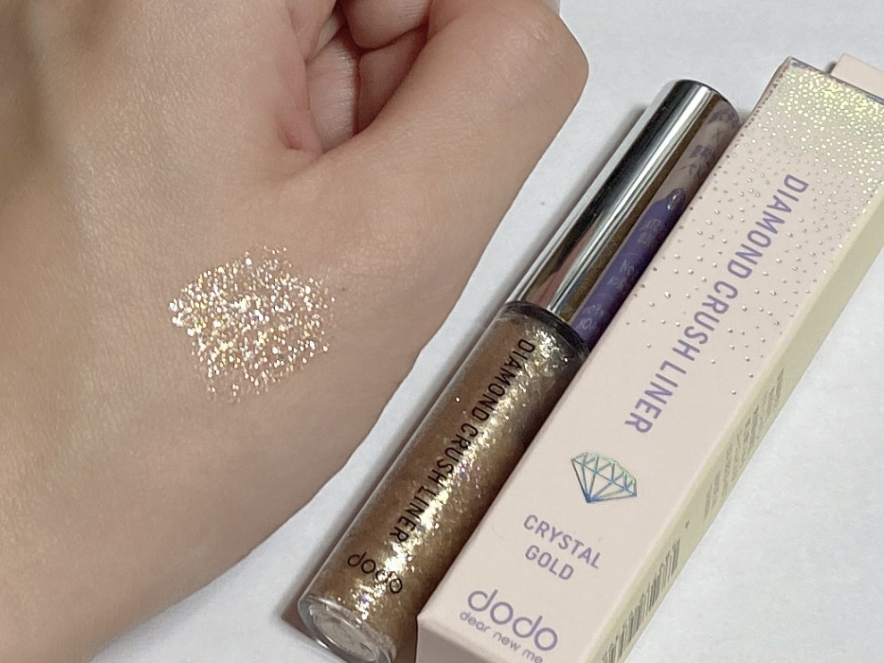 ダイヤモンドクラッシュライナーD 06 クリスタルゴールド/ドド/ジェルアイライナーを使ったクチコミ（2枚目）