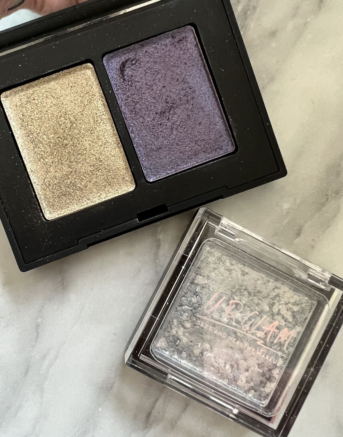 UR GLAM　MARBLE EYESHADOW 02/U R GLAM/単色アイシャドウを使ったクチコミ（2枚目）