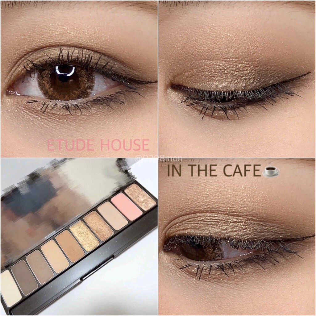 プレイカラー アイシャドウ インザカフェ【生産終了】/ETUDE/アイシャドウパレットを使ったクチコミ（1枚目）