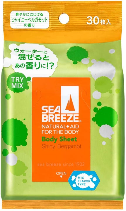 シーブリーズ ボディシート ミックスフレーバータイプ シャイニーベルガモット<L>