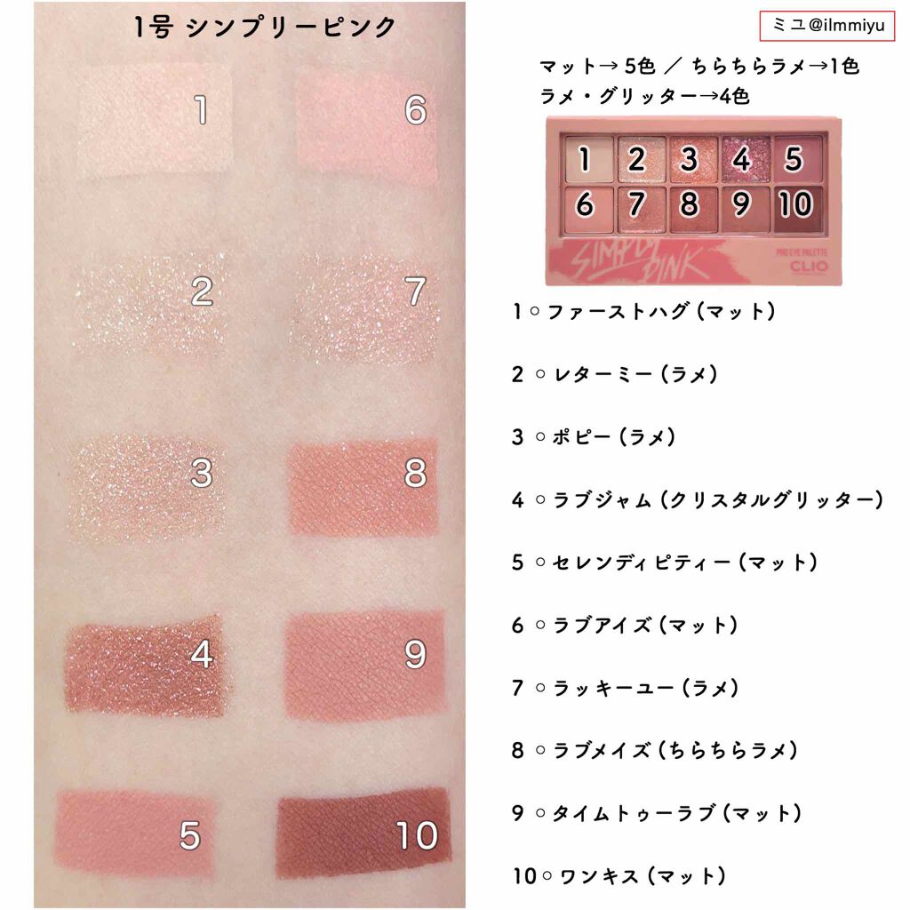 プロ アイ パレット/CLIO/アイシャドウパレットを使ったクチコミ（2枚目）