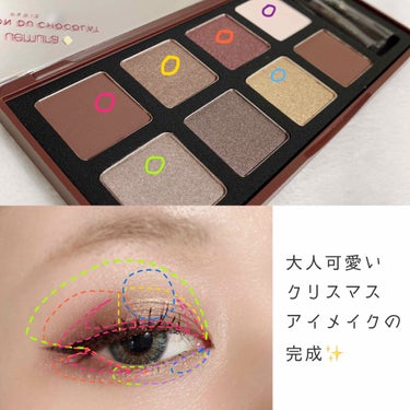 ガナッシュ アンド プラリネ アイパレット ダーク カカオ/shu uemura/パウダーアイシャドウを使ったクチコミ（2枚目）