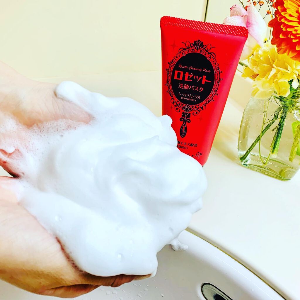ロゼット洗顔パスタ レッドリンクル/ロゼット/洗顔フォームを使ったクチコミ(1枚目)