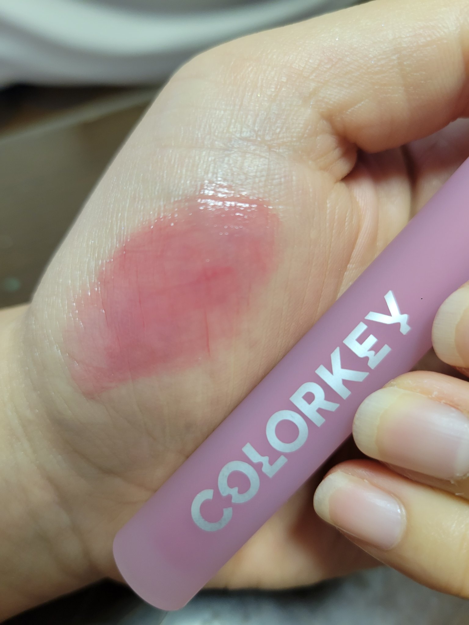 シャインミラーティント/COLORKEY/リップティントを使ったクチコミ（1枚目）