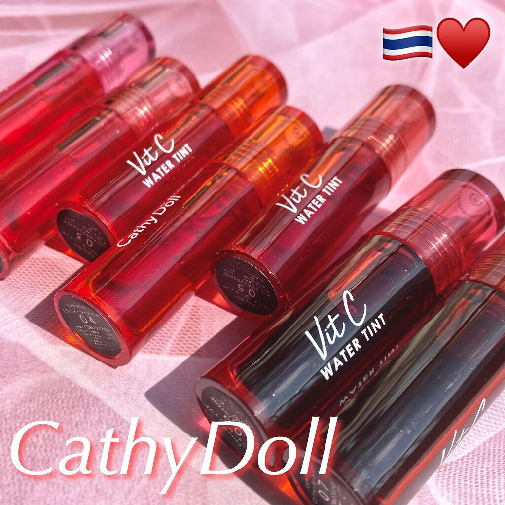 Vit C ウォーターティント 05 Cherry/CathyDoll/リップティントを使ったクチコミ（1枚目）