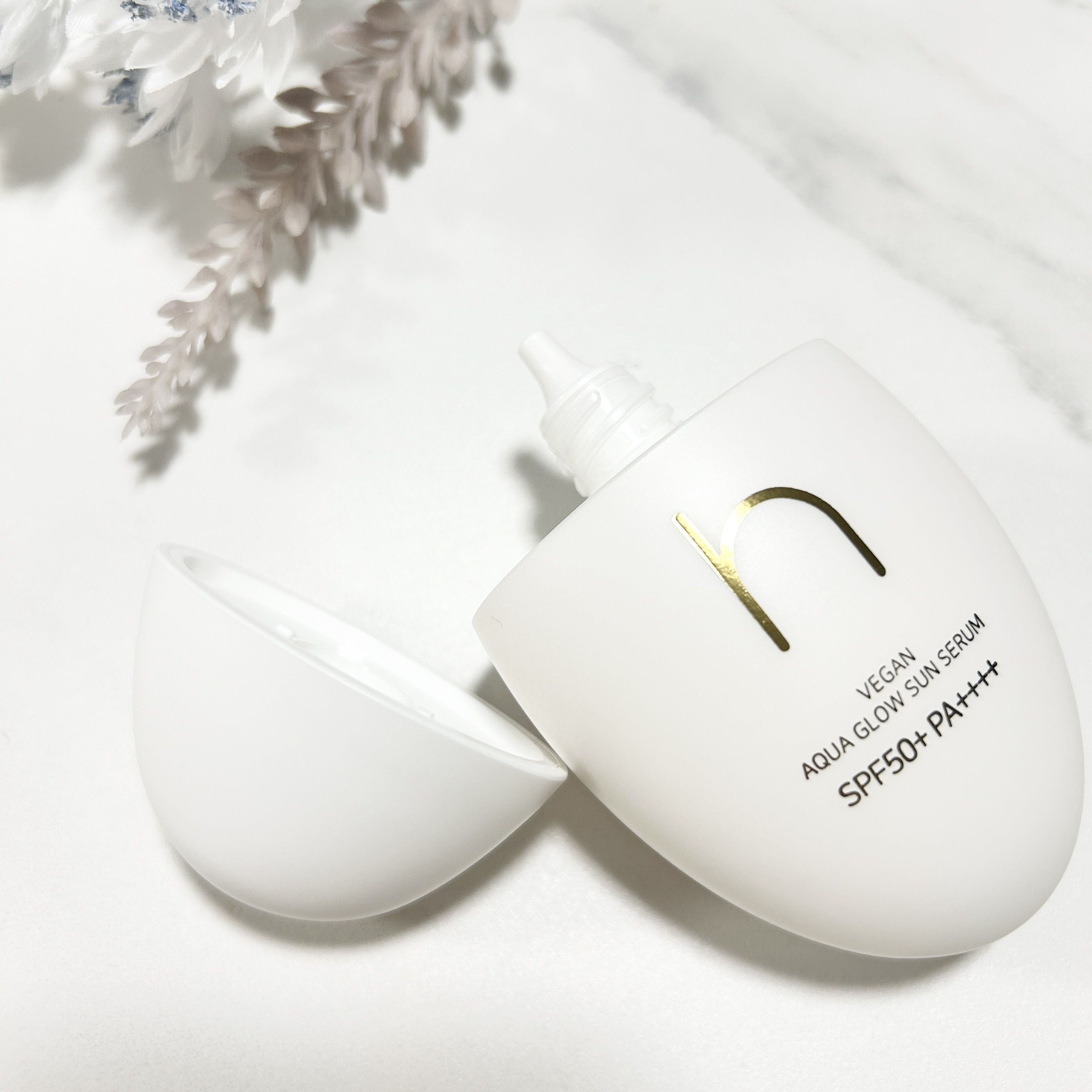 ヴィーガンアクアグロウサンセラム/HAMEL/日焼け止めローションを使ったクチコミ（2枚目）