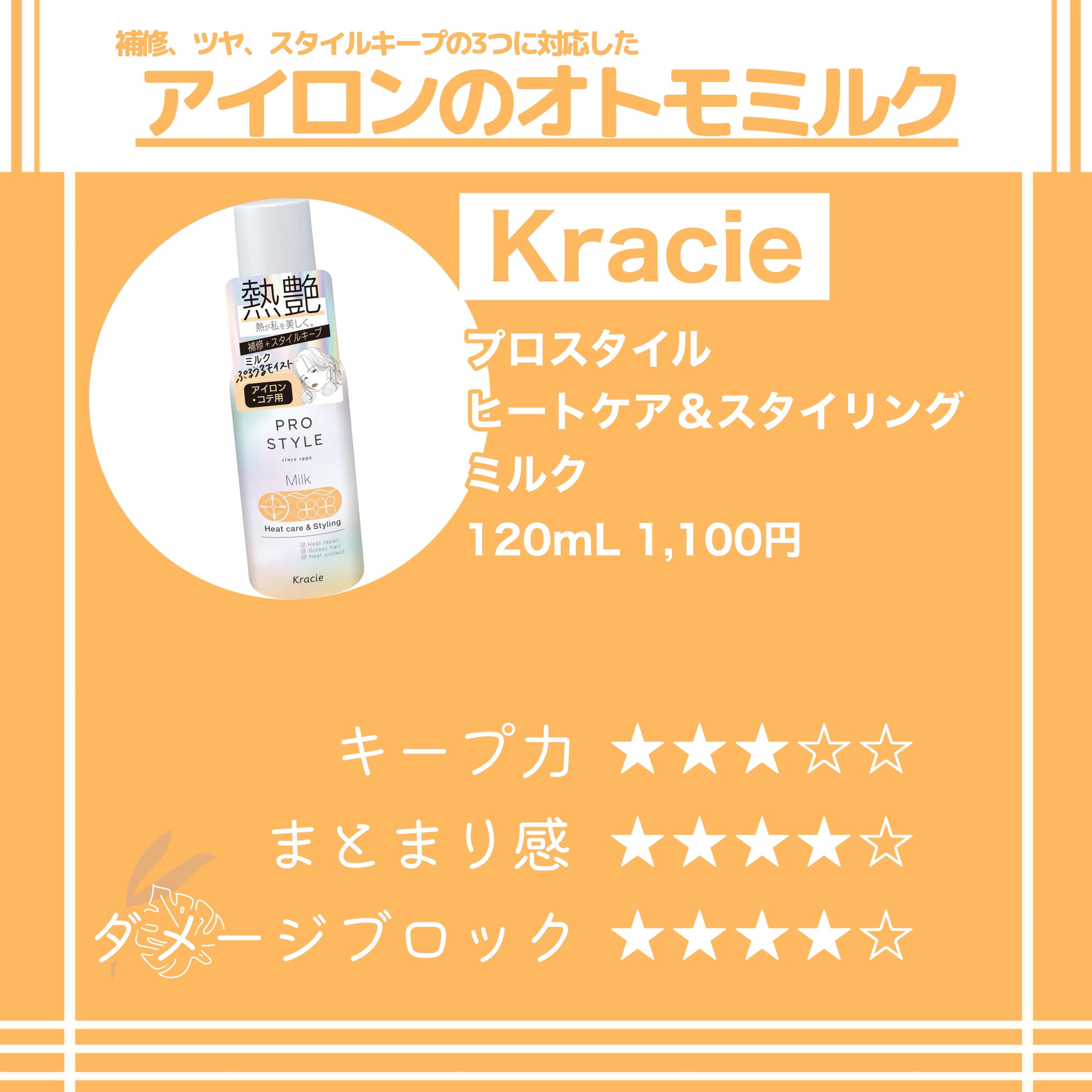 ヒートケア＆スタイリング ミルク/プロスタイル/プレスタイリング・寝ぐせ直しを使ったクチコミ（2枚目）