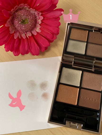 アイカラーレーション/LUNASOL/アイシャドウパレットを使ったクチコミ(2枚目)