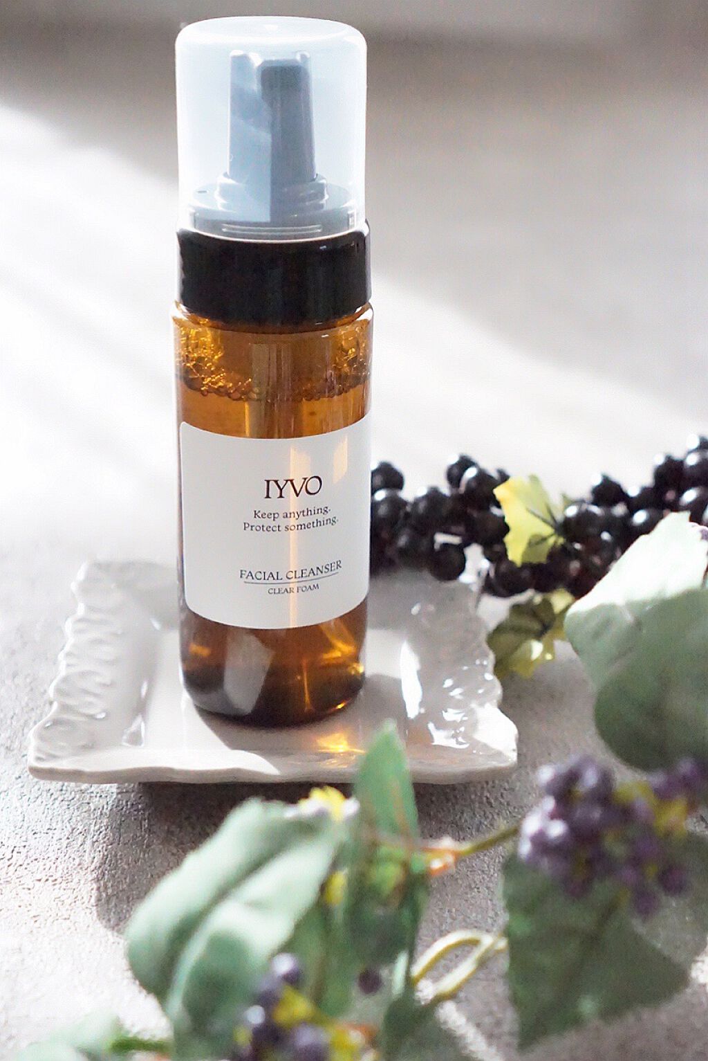フェイシャルクレンザー クリアフォーム/IYVO/洗顔フォームを使ったクチコミ（1枚目）