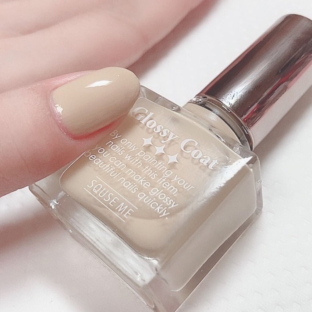 グロッシーコート/スキューズミー/オールインワンネイルを使ったクチコミ(4枚目)