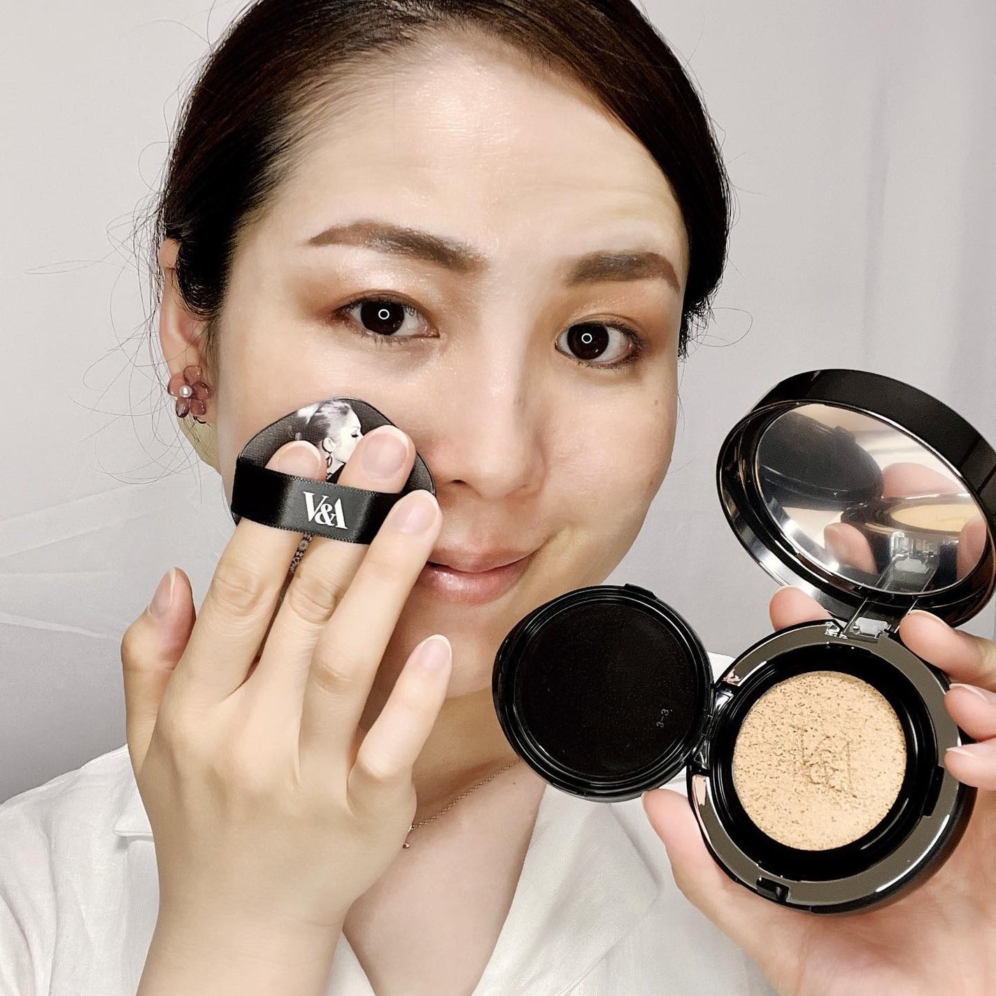 ロングウェアクッションファンデーション/V&Aビューティー/クッションファンデーションを使ったクチコミ(8枚目)