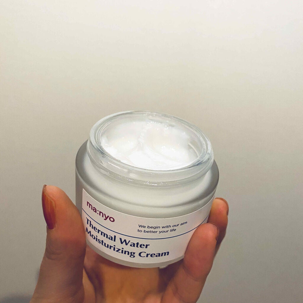 温泉水ミネラルクリーム/manyo/フェイスクリームを使ったクチコミ(2枚目)