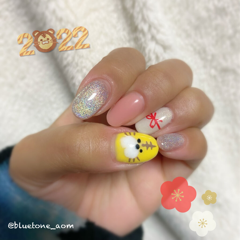 ジェルネイル（ライト対応）/セリア/ジェルネイルを使ったクチコミ（1枚目）