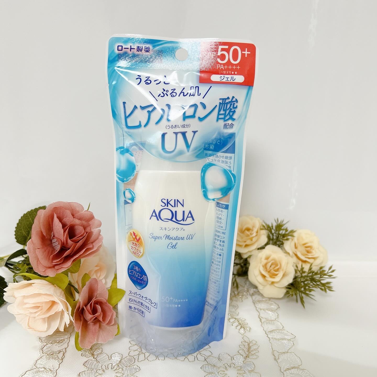 スキンアクア スーパーモイスチャージェル/スキンアクア/日焼け止めジェルを使ったクチコミ（2枚目）