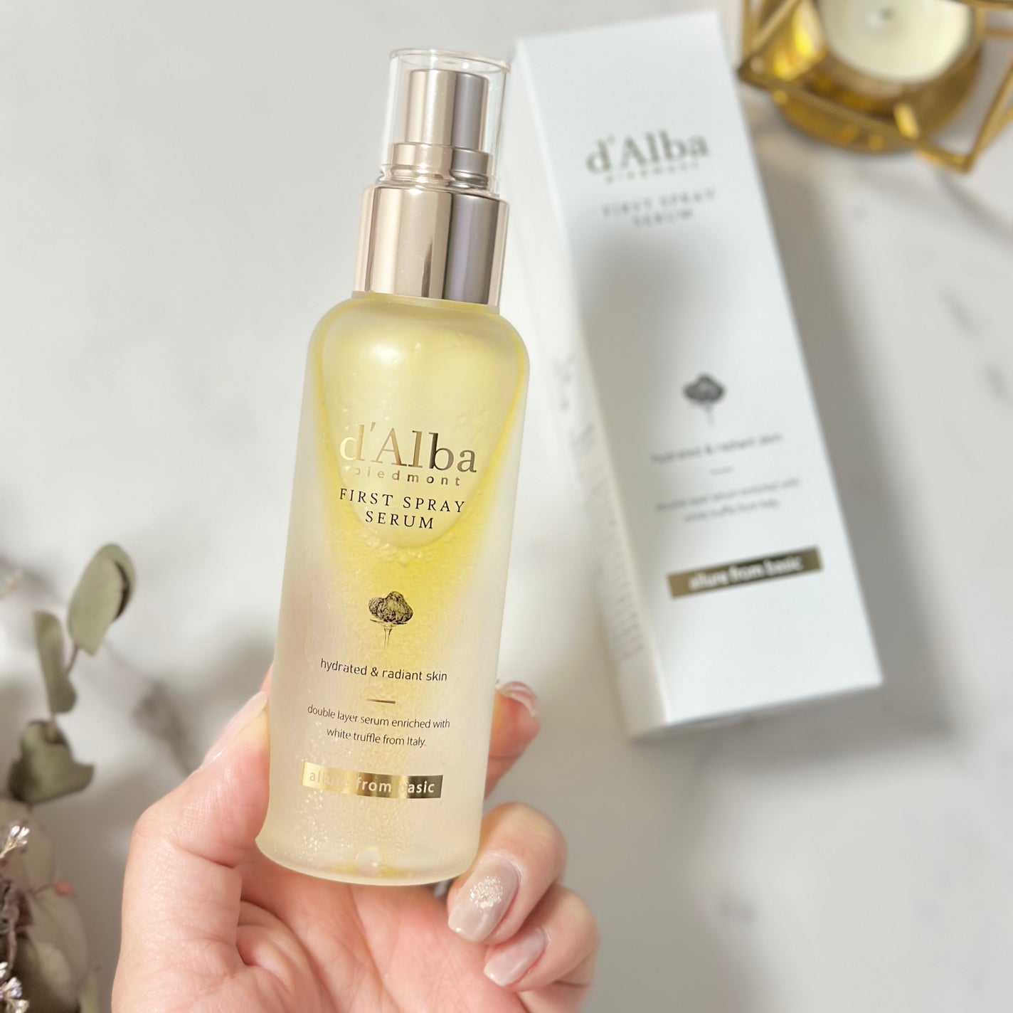 ダルバ ホワイトトリュフファーストスプレーセラム/ダルバ/ミスト状化粧水を使ったクチコミ(3枚目)