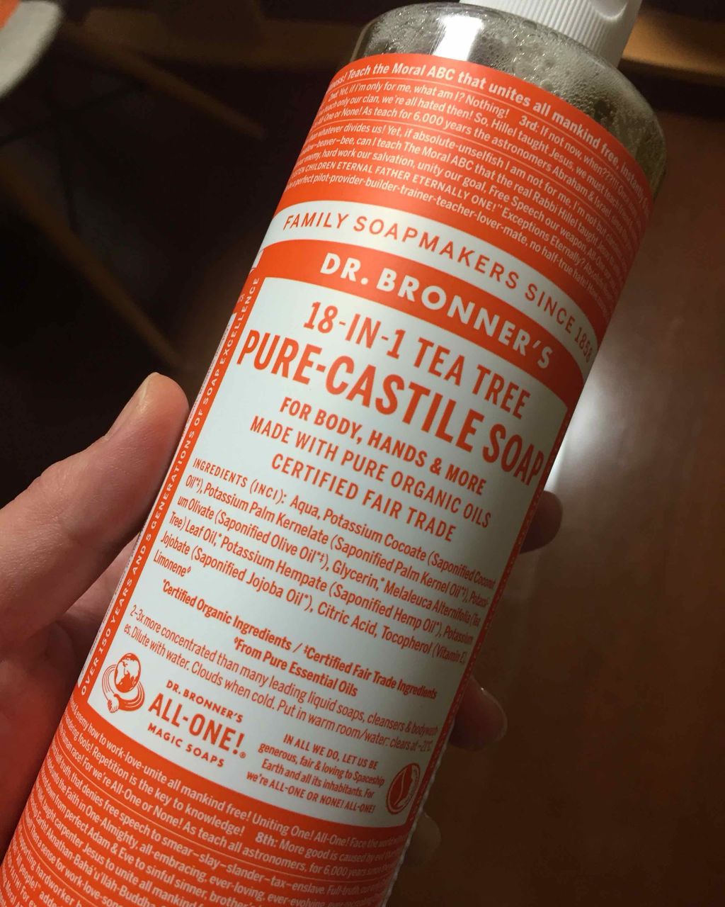 マジックソープ ティートゥリー/ドクターブロナー/ボディソープを使ったクチコミ(1枚目)