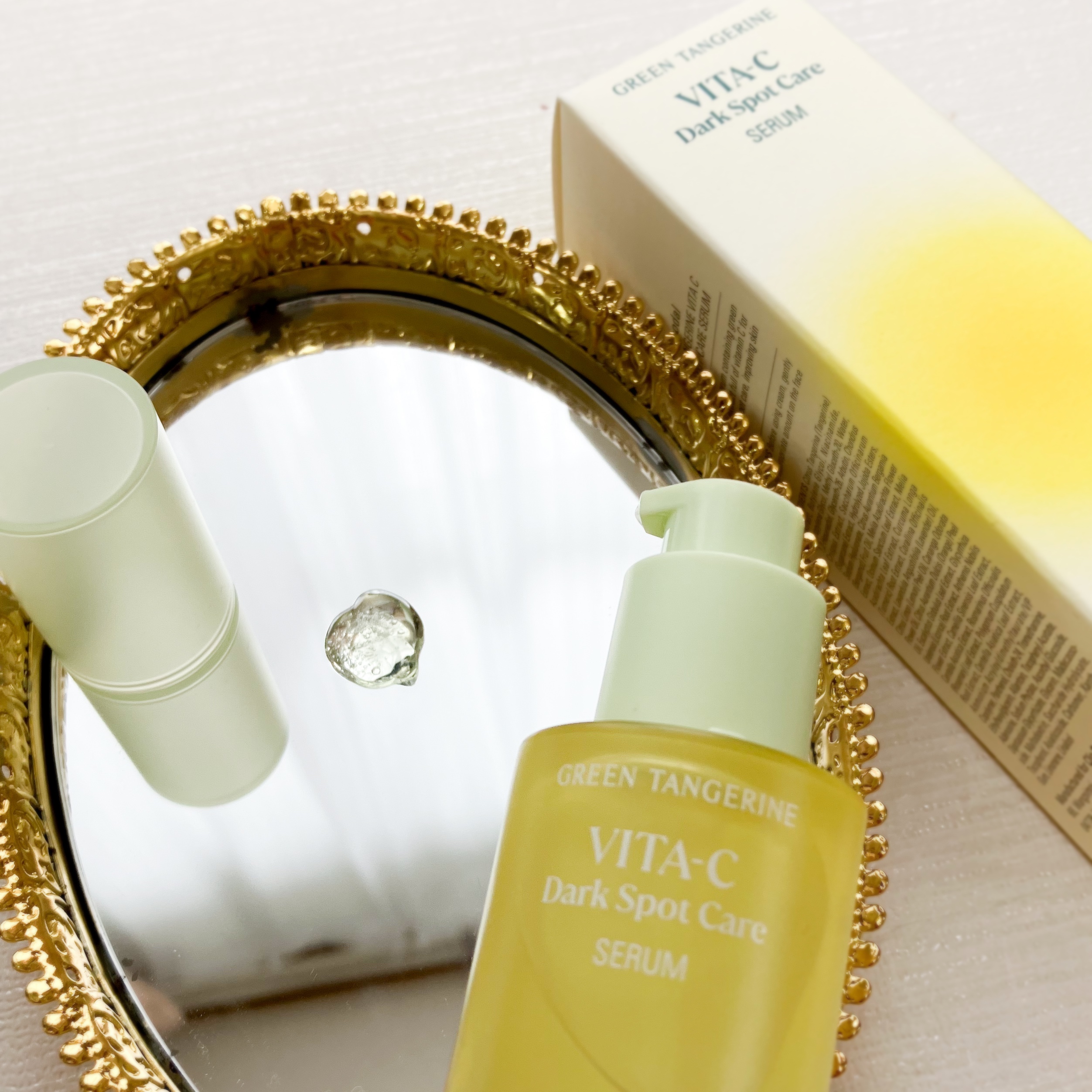 グリーンタンジェリン ビタC ダークスポットケアセラム/goodal/美容液を使ったクチコミ（3枚目）