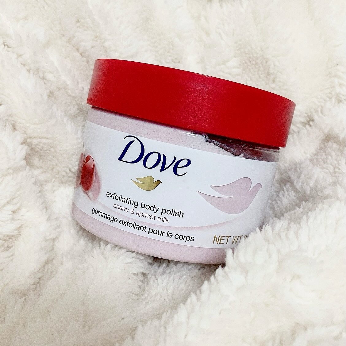ダヴ ふわとろ　クリーミースクラブ チェリー＆アプリコットミルク/ダヴ/ボディスクラブを使ったクチコミ（1枚目）