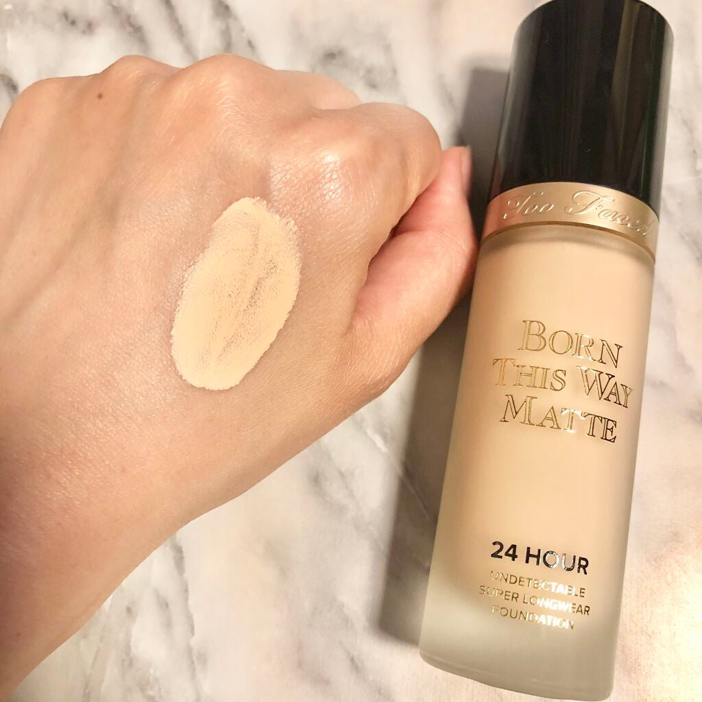 ボーン ディス ウェイ アンディテクタブル 24H マット ファンデーション/Too Faced/リキッドファンデーションを使ったクチコミ(4枚目)
