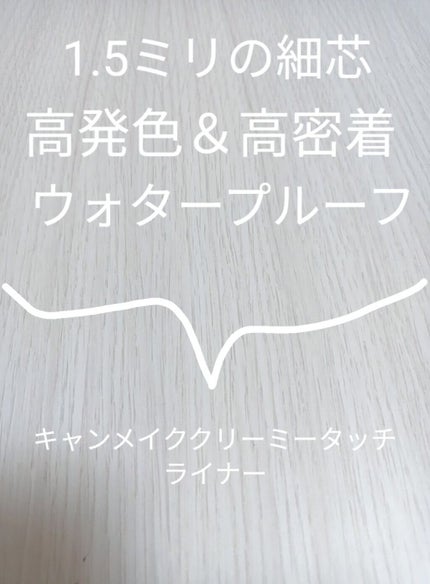 クリーミータッチライナー/キャンメイク/ジェルアイライナーを使ったクチコミ(4枚目)