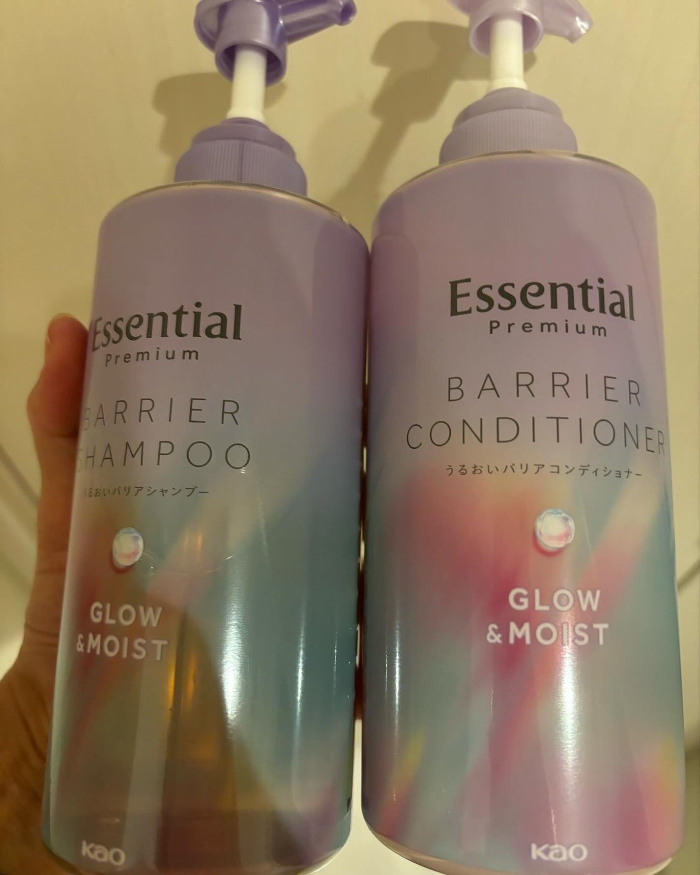 エッセンシャル プレミアム うるおいバリアシャンプー/コンディショナー グロウ&モイスト/エッセンシャル/市販シャンプーを使ったクチコミ(1枚目)